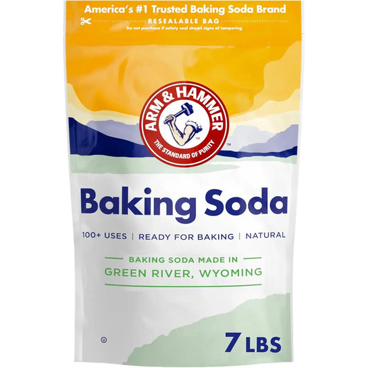 ARM & HAMMER Baking Soda, 100% Pure Sodium Bicarbonate Powder, 7 Lbs