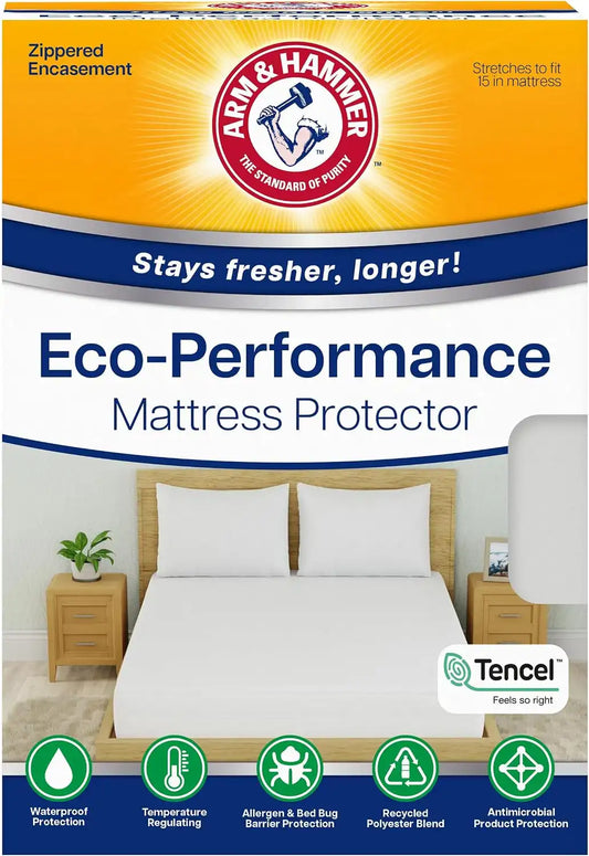 Arm & Hammer Eco Performance Zippered Mattress Protector with Tencel, King