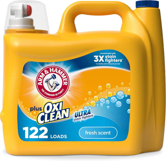 ARM & HAMMER Plus OxiClean Ultra Stain Fighters Liquid Laundry Detergent