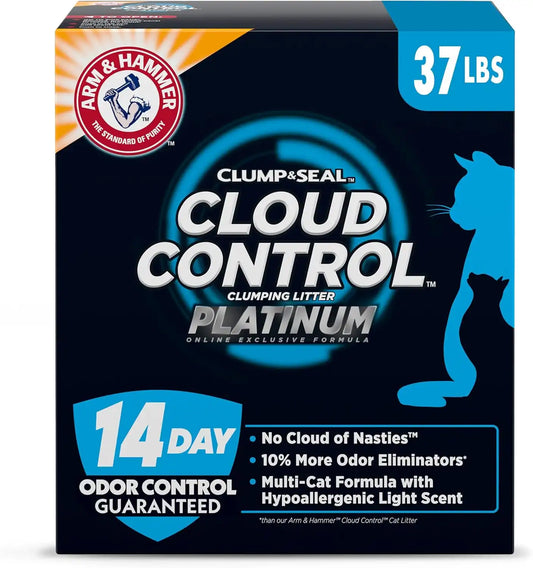 ARM & HAMMER Cloud Control Platinum Cat Litter, Multi-Cat, 37 lbs